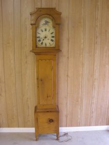 Pine Grandfather Clock