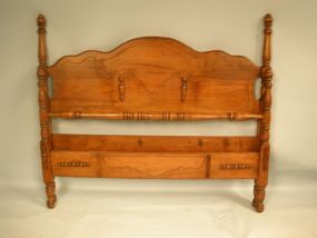 Full Size Walnut Bed