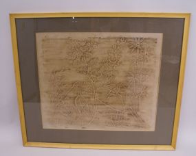 Art: Wildlife Scene Rubbing