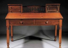Walnut and Pine Plantation Writing Desk