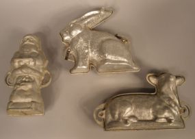 Set of 3 Vintage Chocolate Molds