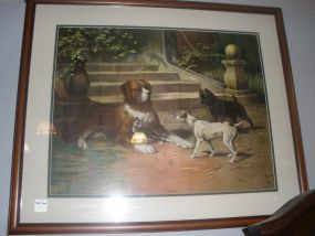 Picture of Dog with Cat Print