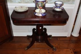 Mahogany Regency Period Flip Top Game Table