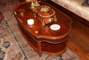 Walnut Oval Coffee Table