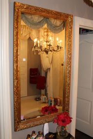 Rectangle Gold Mirror