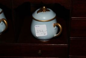 Set of Six Limoge Pot de Cremes