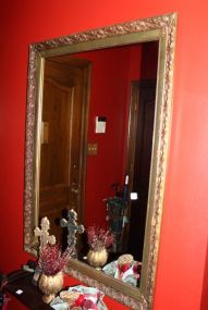 Carved Art Nouveaux Mirror