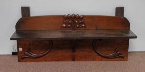 Oak Shelf with Carving