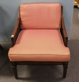 Walnut Arm Chair with Cane Sides