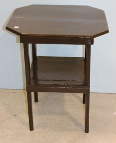 Brown Painted Octagon Top Table