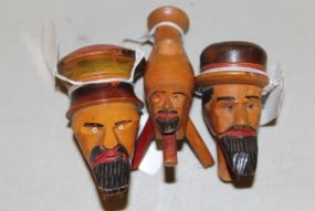 Three Vintage Pipe Ends