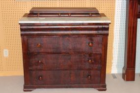 Mahogany Marble Top Chest