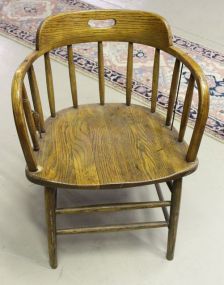 Oak Barrel Back Chair