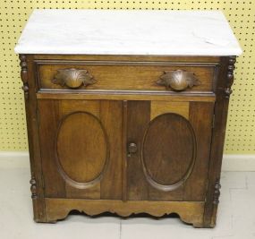 Walnut Marble Top Washstand