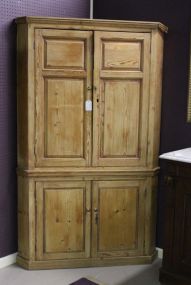 Primitive, Pine Corner Cabinet