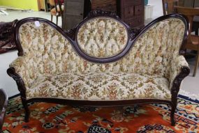 Mahogany Rose Carved Sofa