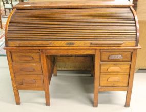 Oak C Roll Roll Top Desk