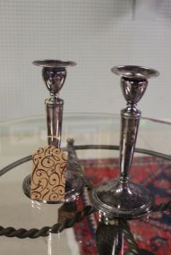 Pair of Silverplate Candlesticks