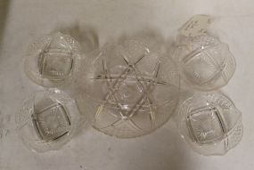 Pressed Glass Berry Set