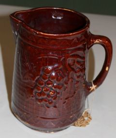Brown Crock Pitcher