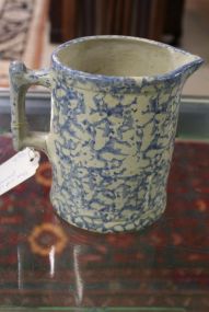 Blue and White Pitcher