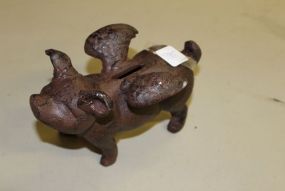 Reproduction Cast Iron When Pigs Fly Bank