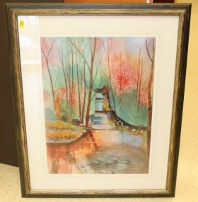 Paula Temple Signed Watercolor