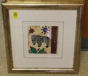 A. Risler Original Blockprint "Small World"