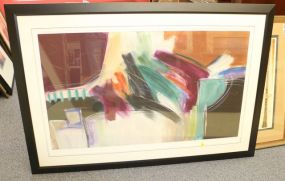 Large Ann Degara Abstract Pastel