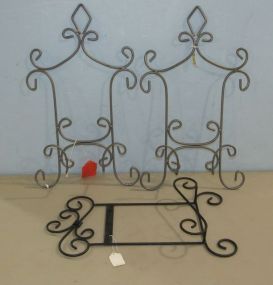 Three Single Hanging Plate Racks