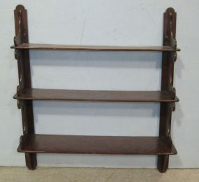 Three Tiered Hanging Wall Shelf