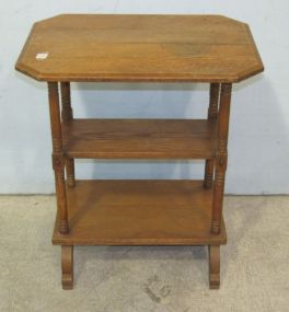 Two Tiered Oak Side Table