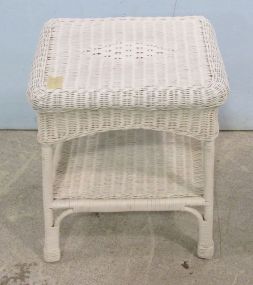 Wicker Side Table