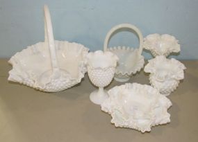 Fenton Hobnail Milk Glass