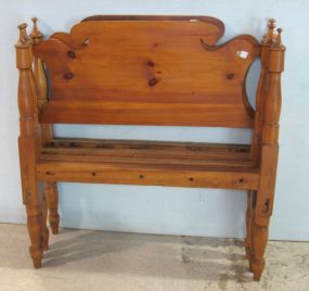 Pair of Twin Size Rope Style Beds with Rails