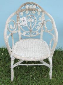 White Wicker Chair