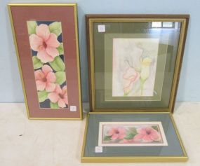 Three Watercolors By Robbie LeBlanc, Houma Louisiana