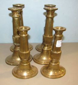 Six Georgian Style Candlesticks