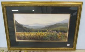 Jim Gray, "September Song" Print, Triple Matted and Framed