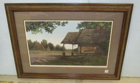 Jim Harrison Limited Edition "Philip Morris" Print, Signed and Numbered, Double Matted and Framed