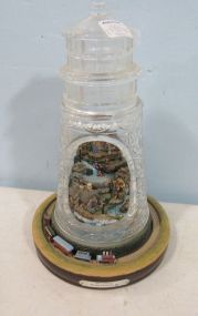 Thomas Kinkade Light House, "Seaside Serenity" Crystal Lighthouse