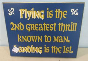"Flying" Plaque