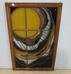 Hanging Framed Leaded Stain Glass