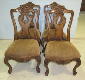 Four Haverty's Upholstered Seat Dining Chairs
