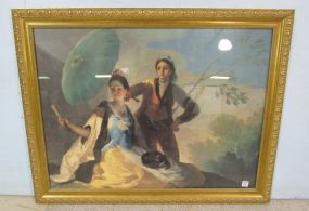 Gold Framed Spanish Print