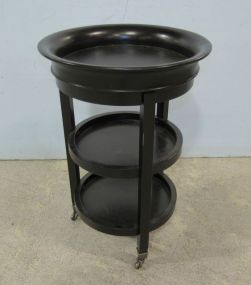 Ballard Designs Black Three Tier Table