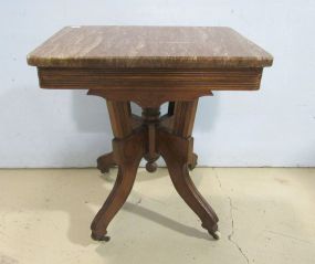 Marble Top Eastlake Side Table