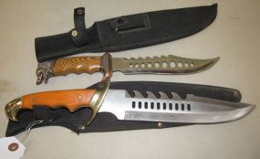 Two Decorative Bowie Knives