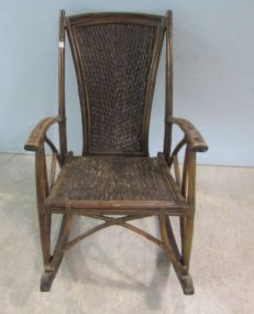 Bamboo and Ratan Style Rocker