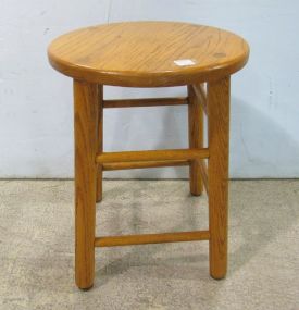 Primitive Style Oak Step Stool
